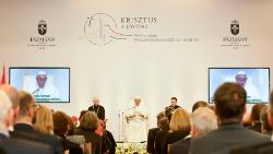 L'incontro del Papa con il mondo universitario e della cultura a Budapest