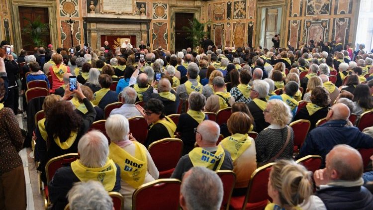 Hodočasnici iz talijanske biskupije Asti na audijenciji kod pape Franje
