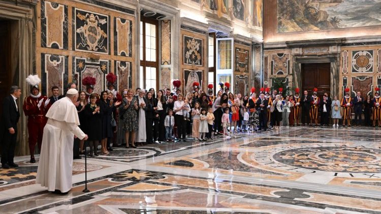 Audijencija u dvorani Klementina u Vatikanu