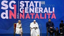 Italijanska premierka Giorgia Meloni in papež Frančišek