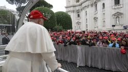 Popiežiaus pokalbis su vaikais iš Genujos