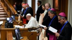 Apertura de trabajos de la 77a Asamblea General de la Conferencia Episcopal Italiana - 22 de mayo de 2023. (Vatican Media)