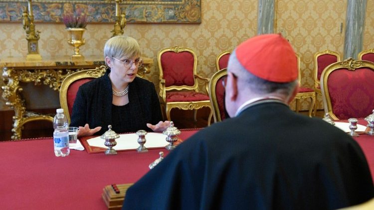 Das Treffen mit dem vatikanischen Kardinalstaatssekretär Pietro Parolin