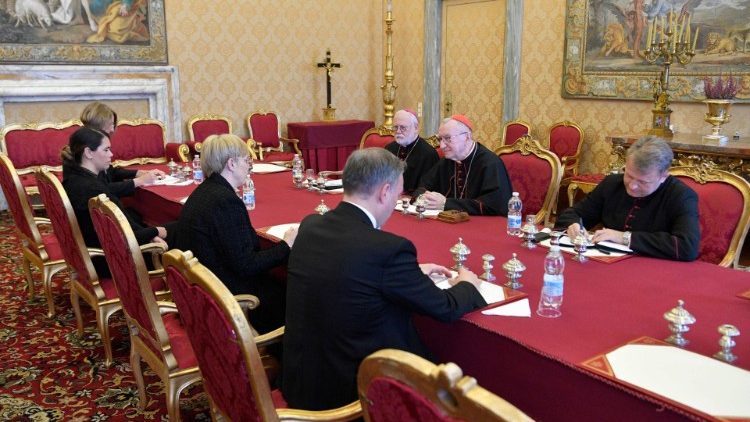 Среща в Държавния секретариат с кардинал Паролин и монсеньор Галахър 