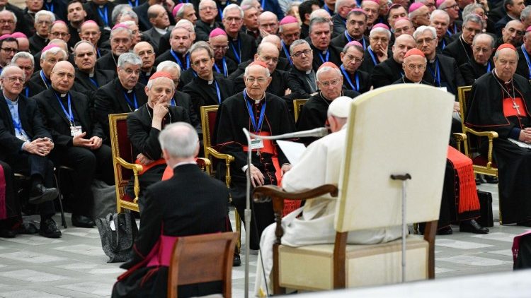 Popiežiaus audiencija Bažnyčios Italijoje sinodinio kelio delegatams 