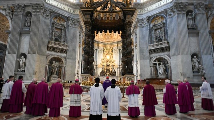 Изкупителен обред за оскверняването на олтара на Изповедта в базиликата "Свети Петър"
