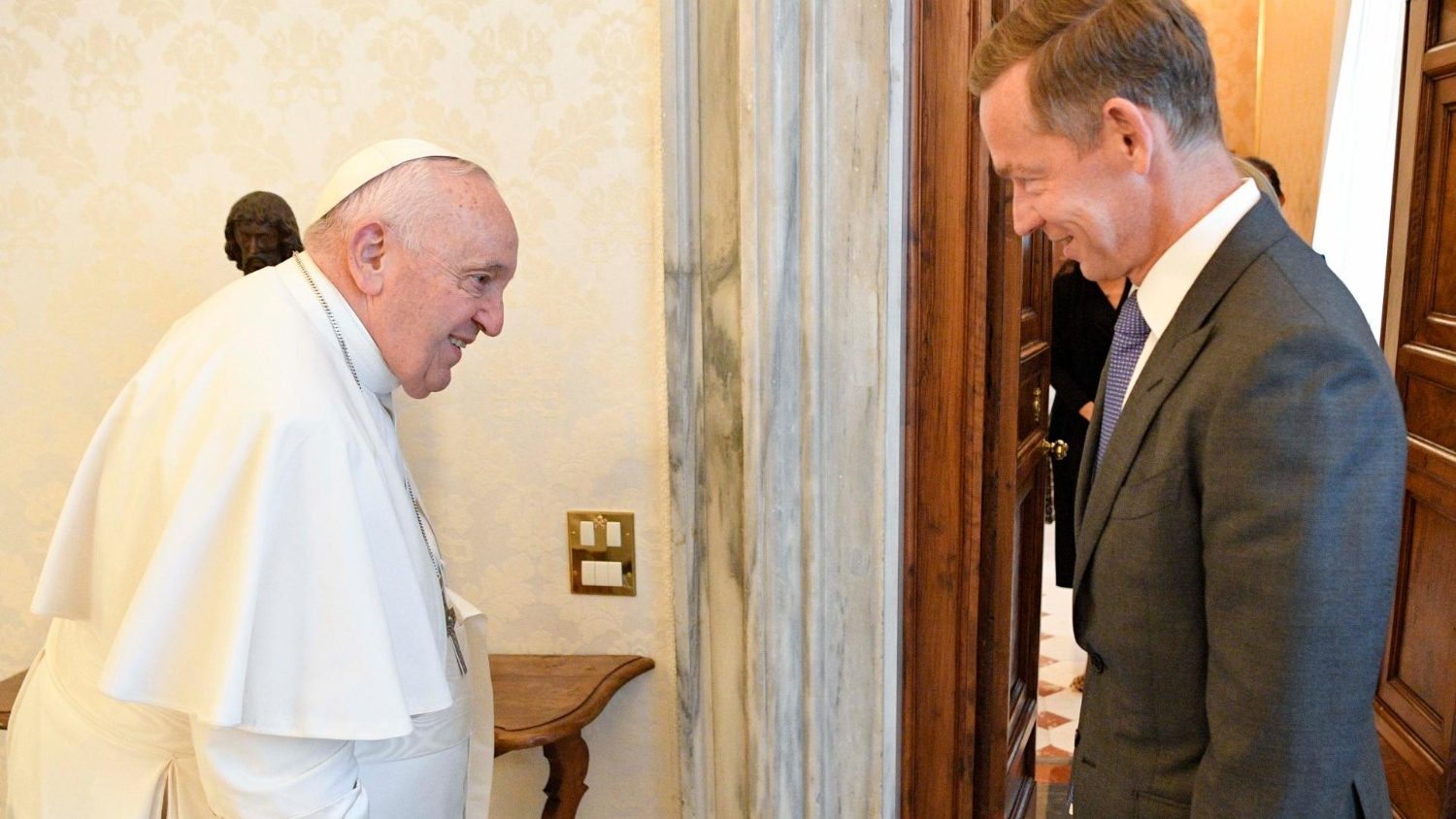 El Papa, con el presidente de McDonalds Corporation