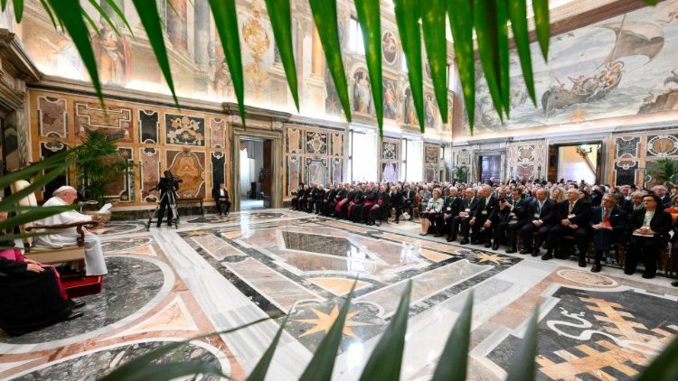 Pope Francis addresses members of the Centesimus Annus Pro Pontifice Foundation