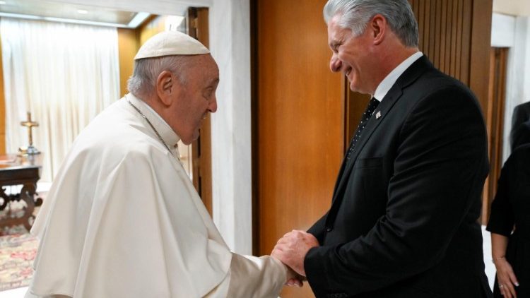 Spotkanie Papieża z prezydentem Kuby