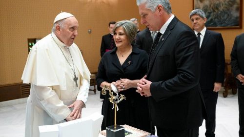 El Papa recibe a Díaz-Canel: Compromiso de promover el bien común