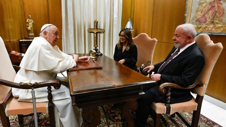 Encontro do Papa com o presidente Lula