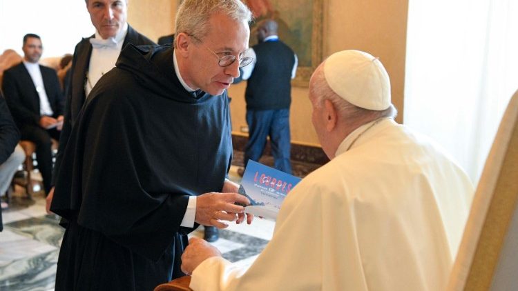 Az asszumpcionista rend tagjai a pápánál