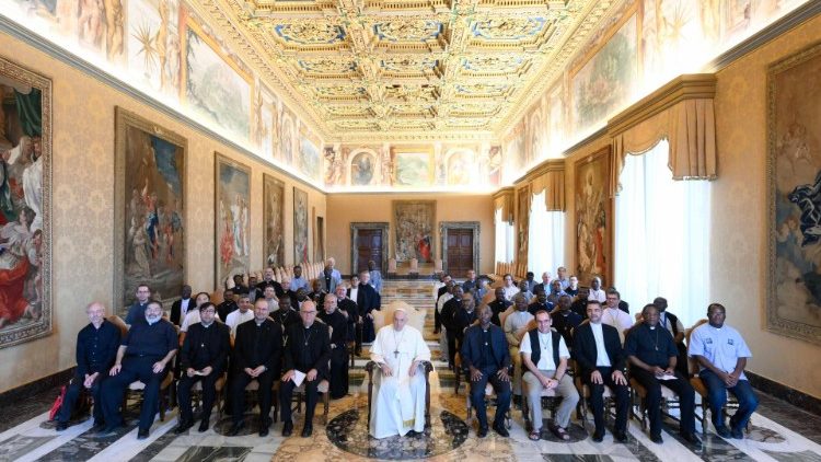 Pope Francis meets with Assumptionists in the Vatican