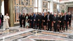 Pope Francis receives delegation from Biagio Agnes International Prize