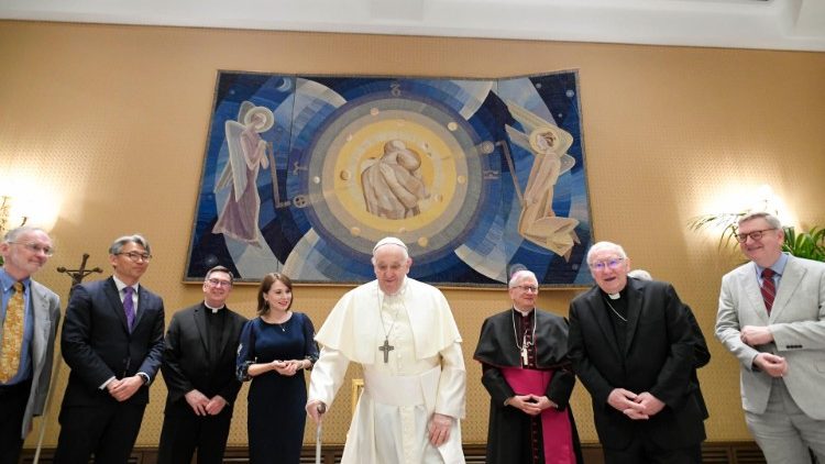Papa Francesco con i membri della Commissione di dialogo cattolico-Disciples of Christ