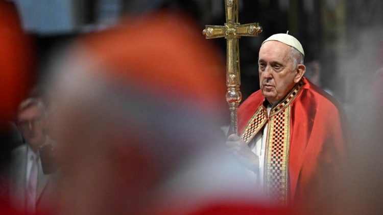 Pope Francis presides at Holy Mass