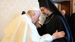 Der Papst und die Vertreter der orthodoxen Kirchen
