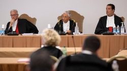 Audience du procès au Vatican, le 25 juillet 2023. 
