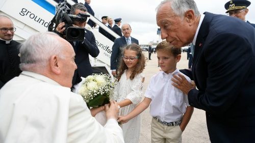 Le Pape François est bien arrivé à Lisbonne