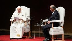 Papież Franciszek z prezydentem Portugalii 