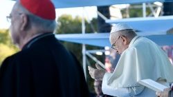 The interview was published as the Pope met with young people in Lisbon