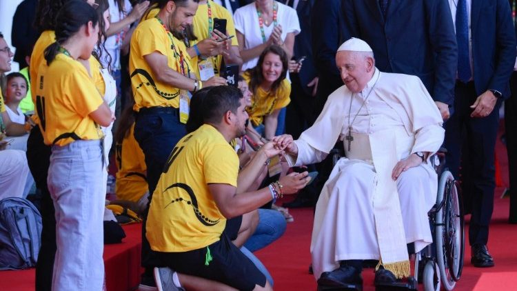 Papież z młodzieżą na ŚDM Lizbona