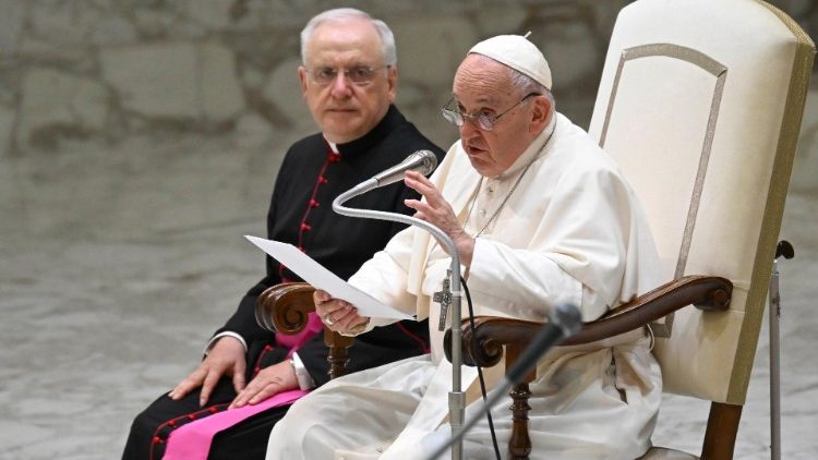El Papa Francisco durante la audiencia general del miércoles 9 de agosto