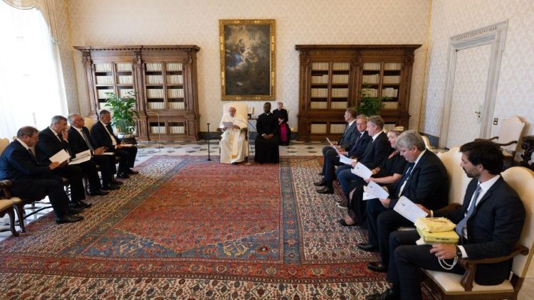 Az Európa Tanács tagállamainak ügyvédi delegációja a pápánál