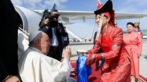 Pope arrives in Mongolia to visit 'people of a great culture'
