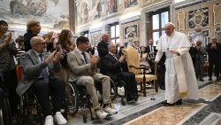 Pope Francis meets with the ANMIL Workers Association