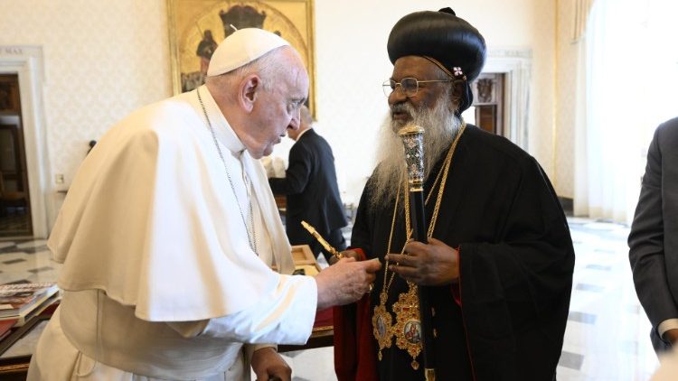 Popiežius priėmė sirų malankarų ortodoksų Bažnyčios vadovą