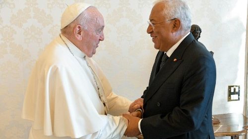 António Luís Santos da Costa, Portugals Premierminister, bei Papst Franziskus