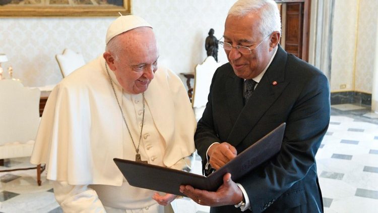 Popiežius ir Antonio Costa, Portugalijos premjeras