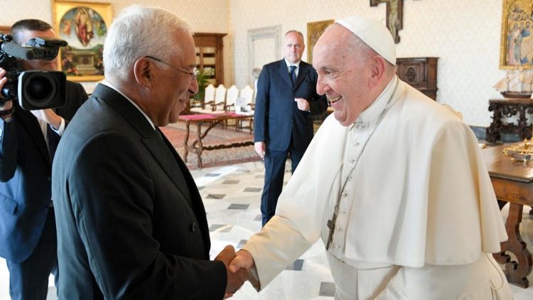教宗与葡萄牙总理