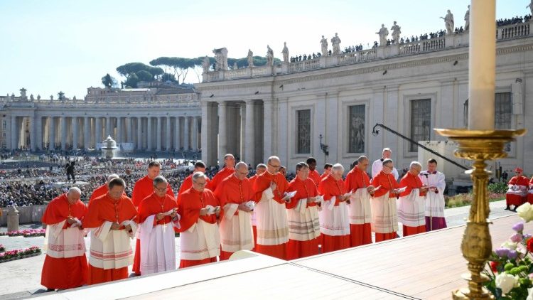 The new Cardinalls during the Consistory