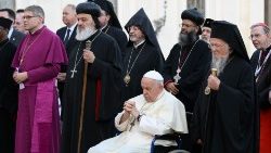 Pace recordou em discurso, a vigília ecumênica de oração com o Papa e líderes cristãos no Vaticano (2023)