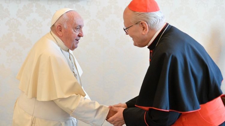 A budapesti pápalátogatás házigazdájaként mond köszönetet Erdő Péter bíboros   