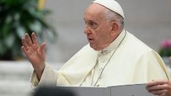 El Papa Francisco en al primer sesión del Sínodo de la Sinodalidad, octubre 2023.   
