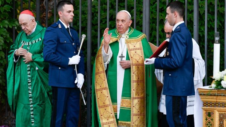 Santa Misa para el Cuerpo de la Gendarmería Vaticana - sábado 7 de octubre de 2023. (Vatican Media)