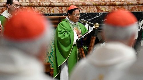 Kardinal Charles Bo aus Myanmar diesen Montag im Petersdom