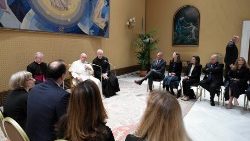 Papa Francesco con la delegazione dell'"United States Holocaust Memorial Museum" di Washington