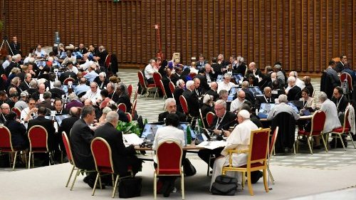 Synodenversammlung am 25.10.2023, mit Papst Franziskus
