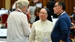 Bei der Synode zum Thema Synodalität, Teil 1, im Oktober 2023 im Vatikan