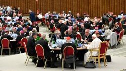 シノドス第16回通常総会・第一会期　2023年10月28日　最後の全体会議　バチカン・パウロ6世ホール  (Vatican Media)