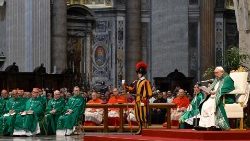 Ferenc pápa a szinódust lezáró szentmisén