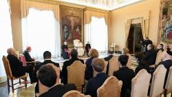 Delegación de la Conferencia Europea de Rabinos recibidos en audiencia por el Papa Francisco