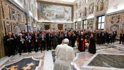 Papież Franciszek i mecenasi Muzeów Watykańskich, 9 listopada 2023 r.