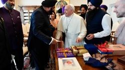 Il Papa nell'udienza con la delegazione della Comunità Sikh degli Emirati Arabi Uniti