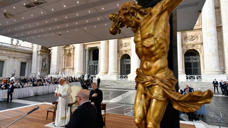 Papst Franziskus bei der Generalaudienz an diesem Mittwoch