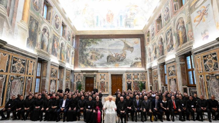 Audiencia en la Sala Clementina del Vaticano